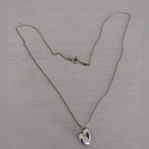 Tiffany Silver Heart Pendant Necklace